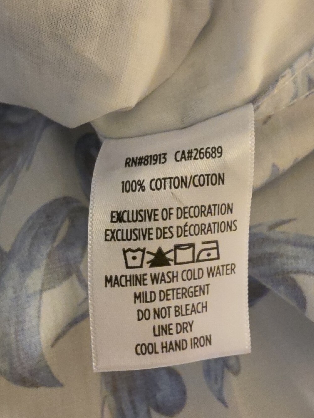 Robert Graham White Dress Shirt with Blue Floral Scroll Print - New - Picture 9 of 9